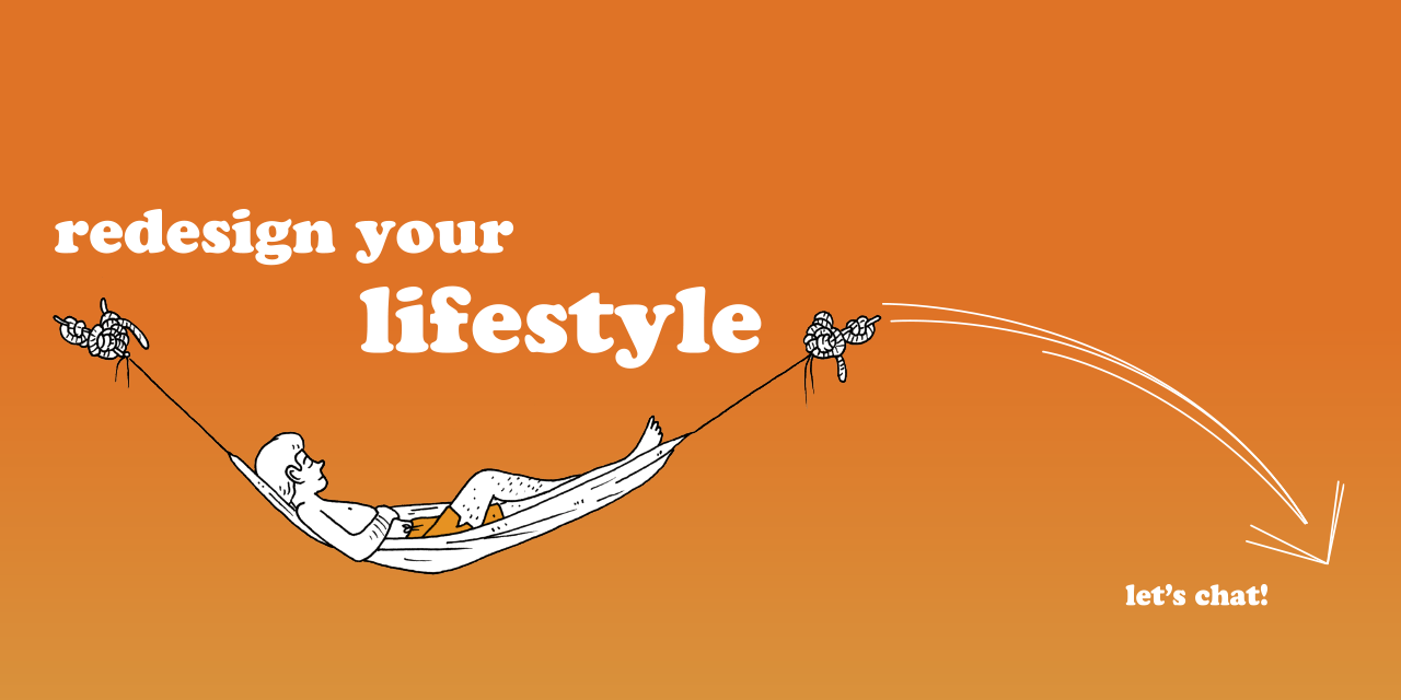 Character on hammock